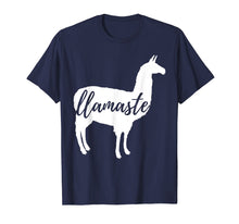 Load image into Gallery viewer, Funny shirts V-neck Tank top Hoodie sweatshirt usa uk au ca gifts for Llamaste Namaste Quote Slogan Llama Yoga Lovers Fun T-shirt 1837929