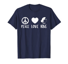 Load image into Gallery viewer, Funny shirts V-neck Tank top Hoodie sweatshirt usa uk au ca gifts for Ruth Bader Ginsburg T-Shirt Peace Love RBG Peace Sign Gifts 1012878