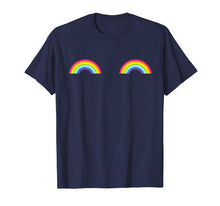 Load image into Gallery viewer, Gay Les Pride Rainbow Boobs T-Shirt Lgbt Pride Month Gifts