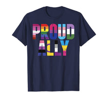 Load image into Gallery viewer, Proud Ally LGBTQ Lesbian Gay Bisexual Trans Pan Queer Gift T-Shirt 162153