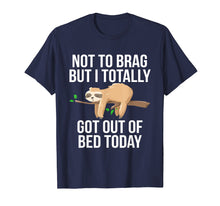 Load image into Gallery viewer, Funny shirts V-neck Tank top Hoodie sweatshirt usa uk au ca gifts for Funny Sloth T-Shirt Sleepy Pajama T Shirt Got Out Of Bed Tee 848697