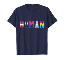 Load image into Gallery viewer, HUMAN Flag LGBT Gay Pride Month Transgender T Shirt Support 32516