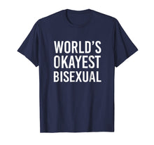 Load image into Gallery viewer, World's Okayest Bisexual Funny T Shirt Lgbt Gift Equality