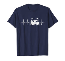 Load image into Gallery viewer, Drums Heartbeat T-Shirt For Drummers