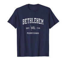 Load image into Gallery viewer, Funny shirts V-neck Tank top Hoodie sweatshirt usa uk au ca gifts for Bethlehem Pennsylvania PA T-Shirt Vintage US Flag Sports Tee 4475641