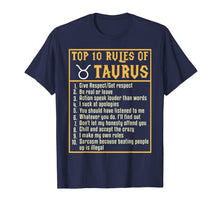 Load image into Gallery viewer, Funny shirts V-neck Tank top Hoodie sweatshirt usa uk au ca gifts for Birthday Gifts Idea Top 10 Rules of Taurus Zodiac T-shirt 3407387