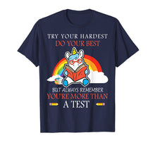Load image into Gallery viewer, Funny shirts V-neck Tank top Hoodie sweatshirt usa uk au ca gifts for Try Your Hardest Funny Unicorn Reading Teacher Gifts Shirt 1968231