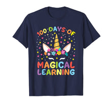 Load image into Gallery viewer, Funny shirts V-neck Tank top Hoodie sweatshirt usa uk au ca gifts for Happy 100 Days Of School Magical Learning Shirt Unicorn Gift 1444184