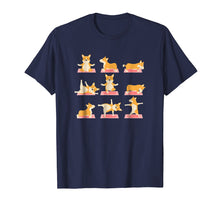 Load image into Gallery viewer, Funny shirts V-neck Tank top Hoodie sweatshirt usa uk au ca gifts for Corgi Yoga Shirt-Yoga Corgi Dog On Mat-Cool Gifts T-Shirt 2268142