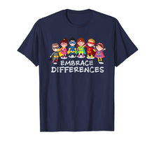 Load image into Gallery viewer, Funny shirts V-neck Tank top Hoodie sweatshirt usa uk au ca gifts for Embrace Differences Autism Awareness Superhero Kids T Shirt 699707