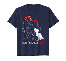Load image into Gallery viewer, Auntsaurus Rex T-Shirt Funny Auntie Dinosaur Gifts Tshirt