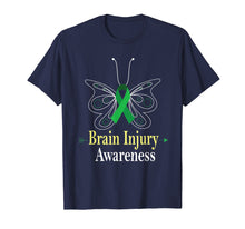 Load image into Gallery viewer, Funny shirts V-neck Tank top Hoodie sweatshirt usa uk au ca gifts for Brain Injury Awareness Butterfly Green Ribbon Tshirt Gifts 2798367