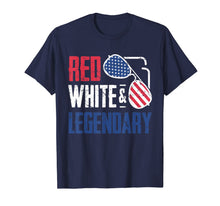 Load image into Gallery viewer, Red White Legendary American Sunglasses 4th of July Shirt 1012338