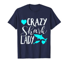 Load image into Gallery viewer, Funny shirts V-neck Tank top Hoodie sweatshirt usa uk au ca gifts for Crazy shark lady shirt shark lovers gift 1781371