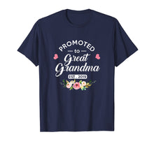 Load image into Gallery viewer, Promoted to Great Grandma Est 2019 New Grandma To Be Shirt