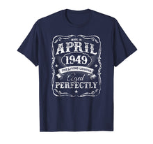 Load image into Gallery viewer, Funny shirts V-neck Tank top Hoodie sweatshirt usa uk au ca gifts for Made In April 1949 Vintage Birthday T-Shirt 70th Birthday 3263086