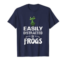Load image into Gallery viewer, Funny shirts V-neck Tank top Hoodie sweatshirt usa uk au ca gifts for Easily Distracted By Frogs T-Shirt Funny Frog Lovers Gift 1980661