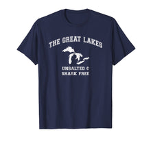 Load image into Gallery viewer, Funny shirts V-neck Tank top Hoodie sweatshirt usa uk au ca gifts for The Great Lakes Unsalted And Shark Free T-shirt 2173264