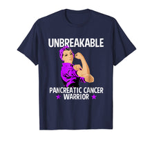 Load image into Gallery viewer, Pancreatic Cancer Awareness T Shirt Unbreakable Warrior Gift