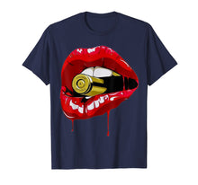 Load image into Gallery viewer, Funny shirts V-neck Tank top Hoodie sweatshirt usa uk au ca gifts for Tee Red Lips Teeth Gold Bullet Yell Vintage T-Shirt 1463902