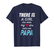 Load image into Gallery viewer, Funny shirts V-neck Tank top Hoodie sweatshirt usa uk au ca gifts for Papa Gifts Shirts from Granddaughter, She Stole My Heart Tee 263079