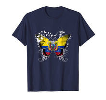 Load image into Gallery viewer, Funny shirts V-neck Tank top Hoodie sweatshirt usa uk au ca gifts for Ecuador Flag Shirt Butterfly Graphic T Shirt 3037264
