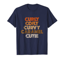 Load image into Gallery viewer, Funny shirts V-neck Tank top Hoodie sweatshirt usa uk au ca gifts for Curly, Coily Curvy Caramel Cutie Natural Hair T-Shirt 605654