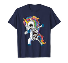 Load image into Gallery viewer, Funny shirts V-neck Tank top Hoodie sweatshirt usa uk au ca gifts for Dabbing Unicorn Skeleton T shirt Halloween Girls Dab Gifts 3643376