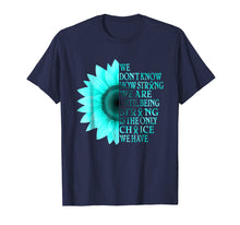 Load image into Gallery viewer, Funny shirts V-neck Tank top Hoodie sweatshirt usa uk au ca gifts for i wear teal sunflower ovarian cancer awareness t shirt 799040