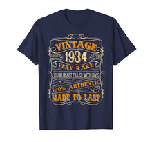 Load image into Gallery viewer, Funny shirts V-neck Tank top Hoodie sweatshirt usa uk au ca gifts for Vintage Authentic Made In 1934 85th Birthday Gifts 85 years 2101477