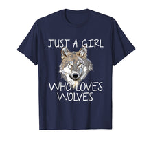 Load image into Gallery viewer, Funny shirts V-neck Tank top Hoodie sweatshirt usa uk au ca gifts for Just A Girl Who Loves Wolves Tshirt Cute Wolf Tee Shirt Gift 750866