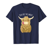 Load image into Gallery viewer, Funny shirts V-neck Tank top Hoodie sweatshirt usa uk au ca gifts for Cute Cartoon Scottish Highland Cow 'Och Aye' T-Shirt 3292928