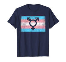 Load image into Gallery viewer, Transgender Pride Flag With Trans Man Woman Symbol T Shirt
