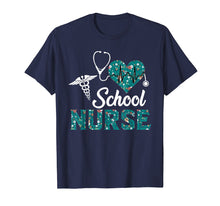 Load image into Gallery viewer, Funny shirts V-neck Tank top Hoodie sweatshirt usa uk au ca gifts for Stethoscope School Nurse Heart T-Shirt Flower Nurses Gifts 1004351