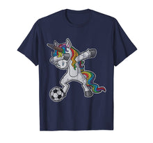 Load image into Gallery viewer, Dabbing Unicorn T Shirt Girls Soccer Gifts