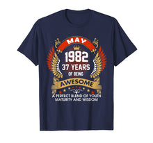 Load image into Gallery viewer, Funny shirts V-neck Tank top Hoodie sweatshirt usa uk au ca gifts for Made In MAY 1982 37 Years Of Being Birthday T-Shirt Gifts 3401203