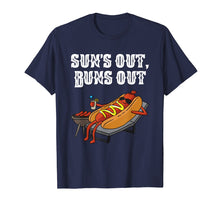Load image into Gallery viewer, Suns Out Buns Out T-Shirt Funny Hot Dog Tee Food Lover Gift