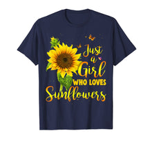 Load image into Gallery viewer, Funny shirts V-neck Tank top Hoodie sweatshirt usa uk au ca gifts for Just A Girl Who Loves Sunflower Shirt 3079113