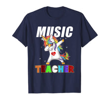 Load image into Gallery viewer, Music Teacher Unicorn T Shirt Dabbing Funny Gifts Dab