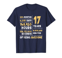 Load image into Gallery viewer, Funny shirts V-neck Tank top Hoodie sweatshirt usa uk au ca gifts for 17th Birthday Gift T Shirt B-Day 17 Years Old Being Awesome 2273429