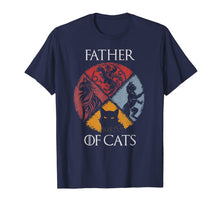 Load image into Gallery viewer, Father of Cats Shirt - Cat Lovers Cat Dad Gift T-Shirt 58940