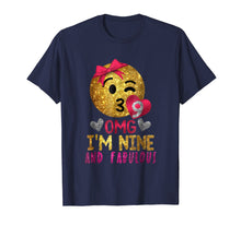 Load image into Gallery viewer, Funny shirts V-neck Tank top Hoodie sweatshirt usa uk au ca gifts for 9th Birthday Shirt For Girls - OMG! I'm Nine and Fabulous 2559376