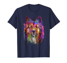 Load image into Gallery viewer, Funny shirts V-neck Tank top Hoodie sweatshirt usa uk au ca gifts for Splash Art Shetland Sheepdog T-Shirt | Cute Sheltie Gifts 1057485