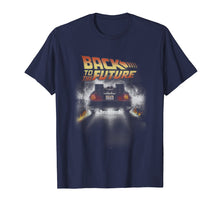 Load image into Gallery viewer, Back To The Future Vintage Delorean Peel Out Graphic T-Shirt