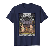 Load image into Gallery viewer, The Lovers Tarot Card Shirt Pagan Gothic Clothing Women