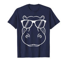 Load image into Gallery viewer, Hippopotamus T Shirt - Cool And Cute Hippo W/ Sunglass T-Shirt-201070