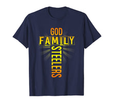 Load image into Gallery viewer, Valentine's Father's Day Gifts God Family Steelers TShirt176083