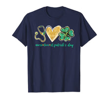 Load image into Gallery viewer, Stethoscope Love Shamrock Nurse St Patrick's Day Gifts TShirt126597