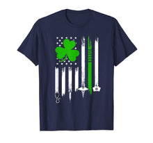 Load image into Gallery viewer, American Flag Shamrock Nurse St Patrick's Day Gifts TShirt466086