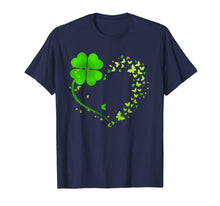 Load image into Gallery viewer, Heart Shamrock Butterfly Happy St Patrick's Day Gifts T-Shirt-517295